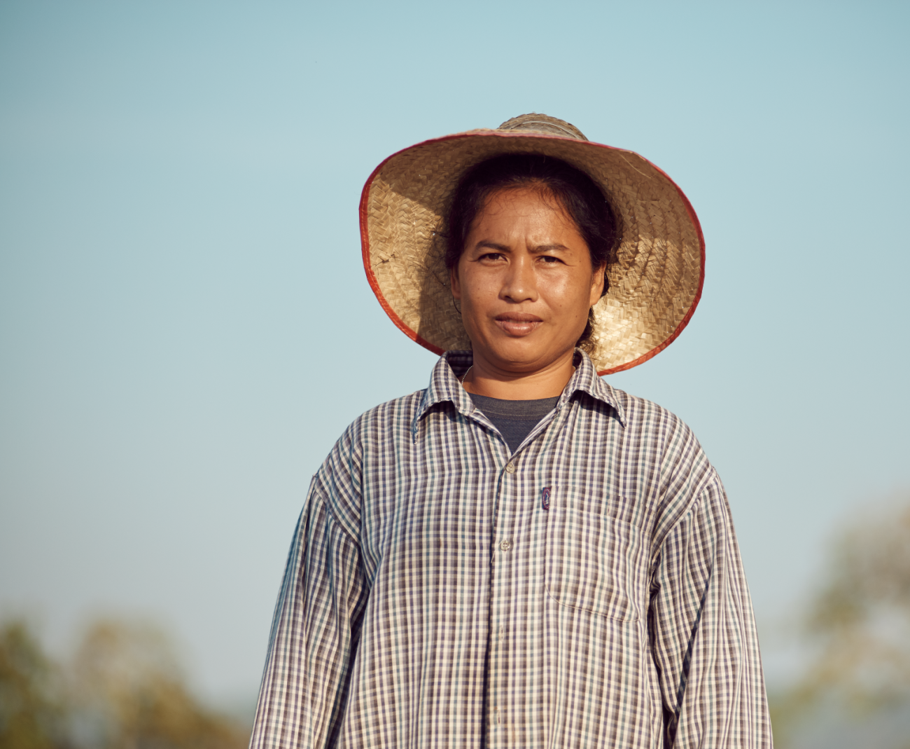 Boerin biologische rijst in Thailand