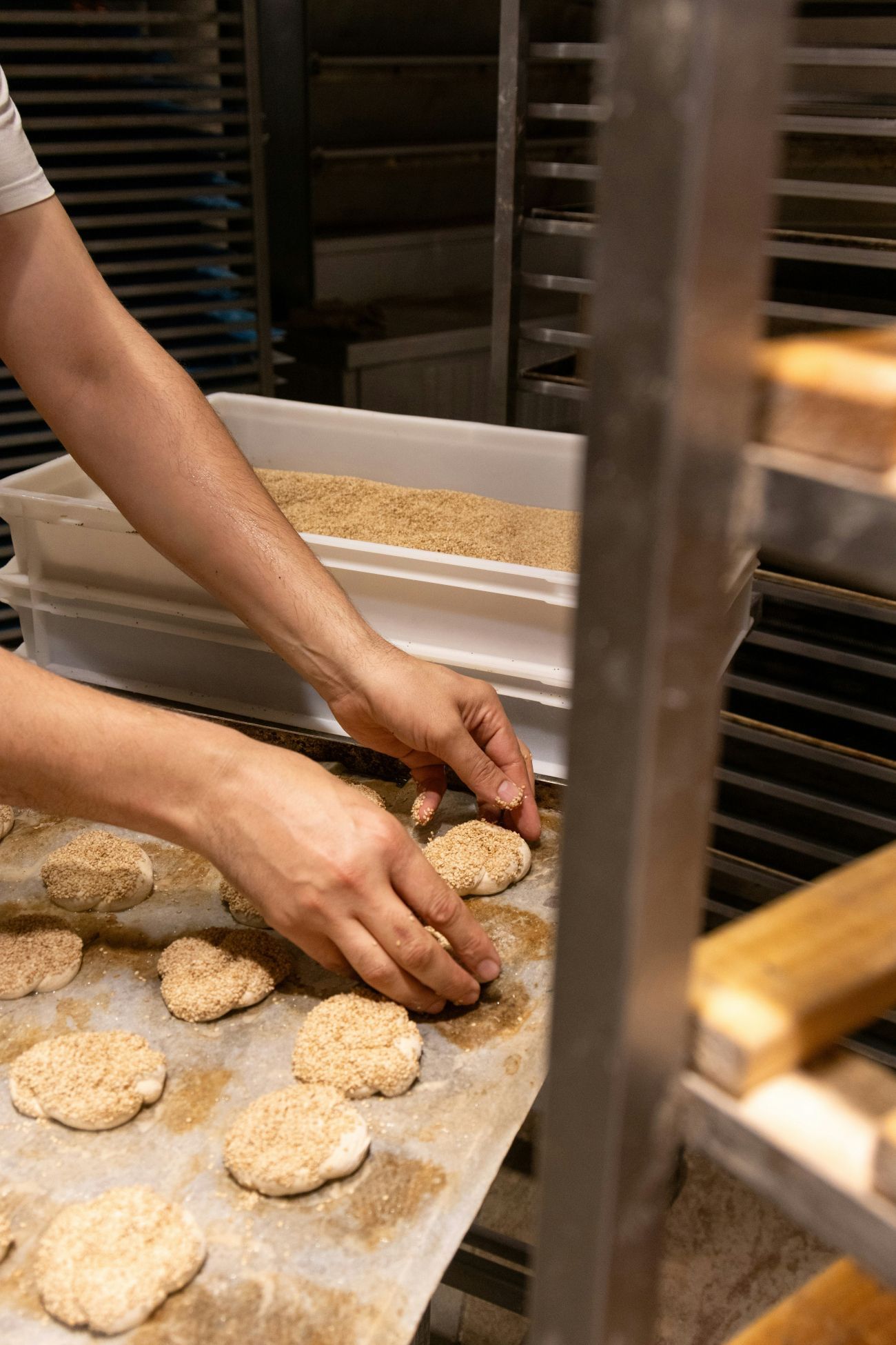 Koeken aan het bakken