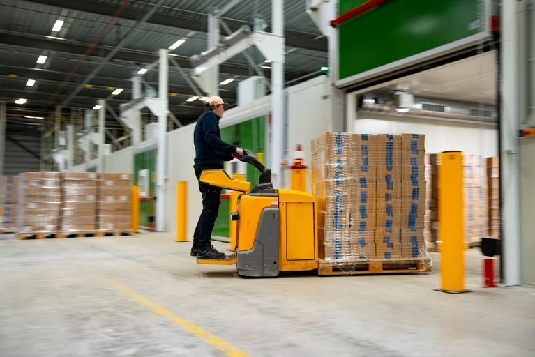 Een pallet in de EcO2-kamers