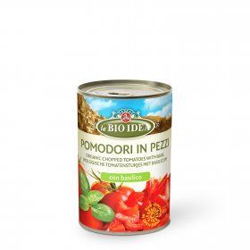 LBI Chopped tomatoes basil org. 12x400g